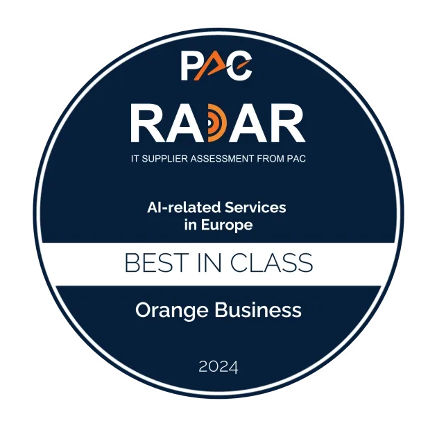 Orange Business is recognized as "Best in Class" for Gen AI & AI in Europe