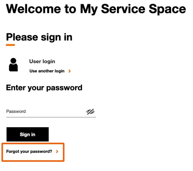 What should I do if I have forgotten my credentials to access my account?